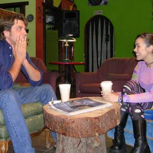 Jessica Tara Platt and Rob Chris Heltai get to know one another in a scene from the drama Time and Tide