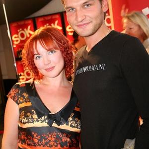 Actor Christian Magdu and director Teresa Fabik at the Red Carpet premiere of Sk Stockholm August 29th 2006