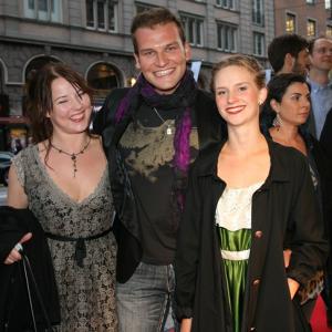Christian Magdu with Teresa Fabik and Grete Havenesköld at the Stockholm world premiere of 