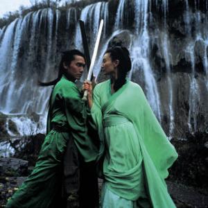 Still of Maggie Cheung and Tony Chiu Wai Leung in Ying xiong (2002)