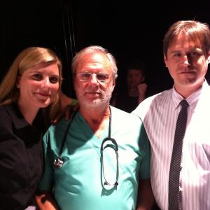 Sophie Larson, Dr. Bertram (Louis Meisel) and Tom Taylor in Pioneer One