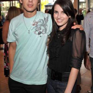 Emma Roberts and Max Thieriot at event of Kit Kittredge An American Girl 2008