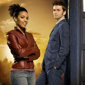 David Tennant and Freema Agyeman in Doctor Who (2005)