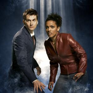 David Tennant and Freema Agyeman in Doctor Who (2005)