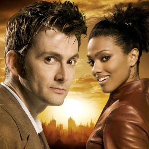 David Tennant and Freema Agyeman in Doctor Who 2005