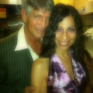 On set of Betrayal with Eric Roberts