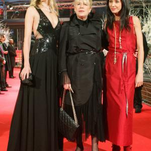 British actress Siobhan Hewlett, Marianne faithful and Dorka Gryllus attend Berlin Film Festival Irina Palm