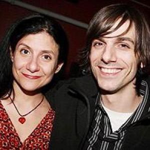 Playwright Gina Gionfriddo and Lucas Papaelias at the offBroadway opening of US Drag