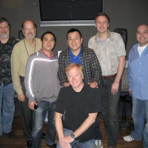 This was the production team on the My Friend Duffy Tokyo Disney project and recording sessionsLeft to right Recording  Mix Engineer Mike Farrow Disney Ent Music Director Rick Mizell Tokyo Disney Music Director Hirokawasan Disney Tokyo Show Director Takeisan Recording AssistProTools Engineer Kendall Thomsen Disney Japanese Translator Steve Herron  myself