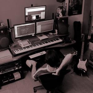 David composing
