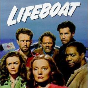 Tallulah Bankhead, Hume Cronyn, Mary Anderson, John Hodiak, Henry Hull and Canada Lee in Lifeboat (1944)