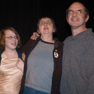 Harvey Pekar Joyce Brabner and Danielle Batone at event of American Splendor 2003