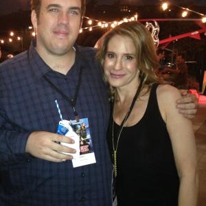 VGHS Season 3 premiere at YouTube Cocreator Matt Arnold with actress Elizabeth Greer