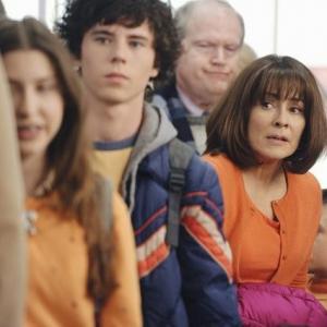 Still of Patricia Heaton Eden Sher and Atticus Shaffer in The Middle 2009