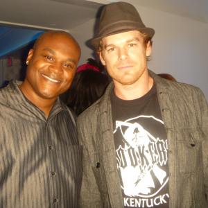 Kevin Linell and Michael C. Hall at Dexter Season 7 Wrap Party.