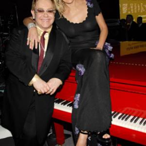 Sharon Stone and Elton John at event of The 78th Annual Academy Awards 2006