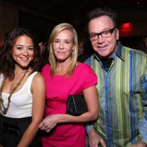 Tom Arnold Camille Guaty and Chelsea Handler