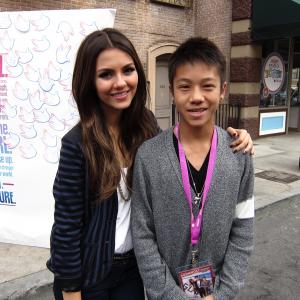 Brandon Soo Hoo  Victoria Justice at Varietys Power of Youth