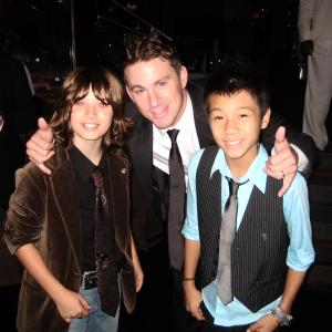 Brandon Soo Hoo with Channing Tatum and Leo Howard at the GI Joe Premiere After Party 08/06/09