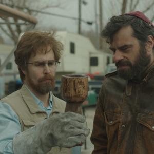 Still of Sam Rockwell and Jemaine Clement in Don Verdean 2015