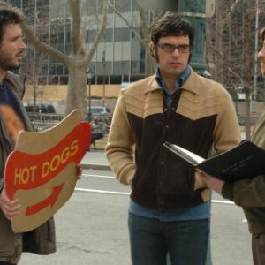 Still of Rhys Darby Bret McKenzie and Jemaine Clement in Flight of the Conchords 2007