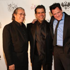 Edward James Olmos Frederico Lapenda and Michael Madsen at Paradigm Pictures 5th aniversary