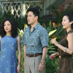 Still of Randall Park Constance Wu and Susan Park in Fresh Off the Boat 2015
