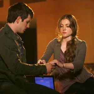 Still of Skyler Samuels and Travis Caldwell in The Gates 2010