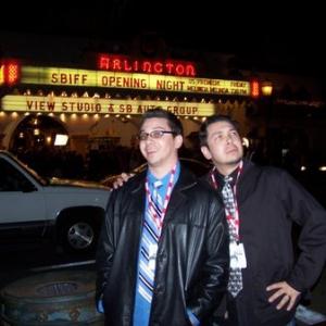 Director/Producer Team Dean and Brian Ronalds at the 2005 Santa Barbara International Film Festival with their short film, 