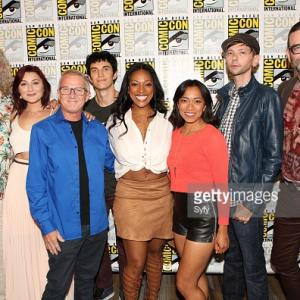 With show runner Karl Schaefer and cast of Z Nation at the 2015 San Diego Comic Con.