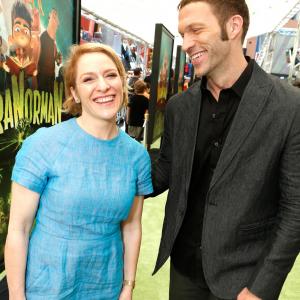 Travis Knight and Arianne Sutner at event of Paranormanas 2012