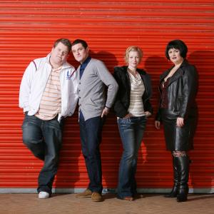 Still of James Corden Ruth Jones Joanna Page and Mathew Horne in Gavin amp Stacey 2007