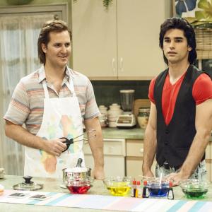 Still of Justin Mader and Justin Gaston in The Unauthorized Full House Story 2015