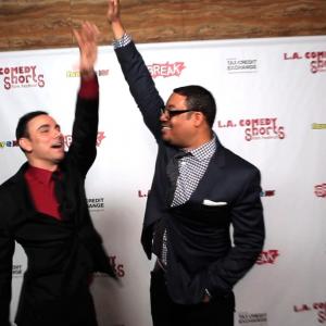 Scott Vinci and Cedric Yarbrough at The Los Angeles Comedy Shorts Film Festival 2013