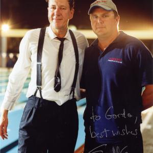 With Geoffrey Rush on the set of Swimming Upstream httpwwwimdbcomtitlett0326664combined