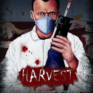 Official English poster for Danish short film Hsten English title Harvest directed by Martin Sonntag and Kim Snderholm