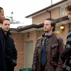 Still of Mark Wahlberg, Josh Charles, Terrence Howard and Garrett Hedlund in Four Brothers (2005)