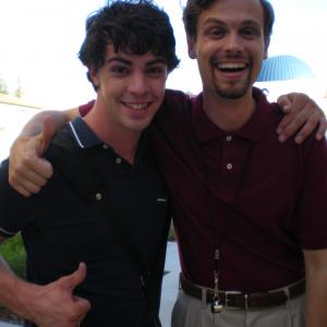 On the set of Excision with Matthew Gray Gubler.