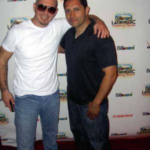 With Pit Bull at the 2012 Latin Billboard awards in Miami