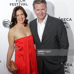 NEW YORK NY  APRIL 15 2015 Tribeca Film Festival Actress Jacqueline Mazarella and Producer Owen Moogan attend the world premiere of Live From New York! at The Beacon Theatre