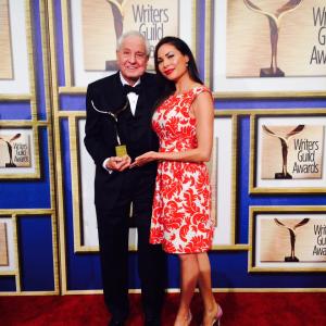 Legend Garry Marshall and Actress Radhaa Nilia at the Writers Guild Awards West 2014