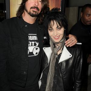 Joan Jett and Dave Grohl at event of Sound City 2013