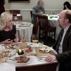 Still of Louis CK and Amy Poehler in Parks and Recreation 2009