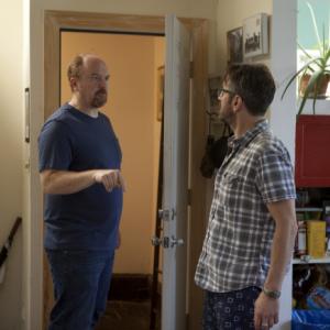 Still of Louis CK and Marc Maron in Louie 2010