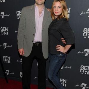 J.C. Khoury & Anna Chlumsky at the 2011 Gen Art Film Festival launch party