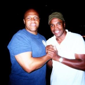 Guy A. Fortt, with Boxing great Sugar Ray Leonard.