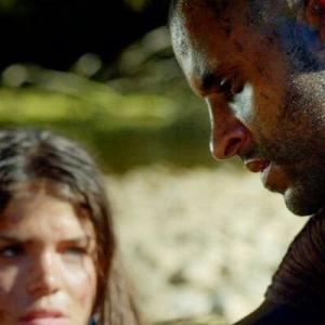Ricky Whittle  Marie Avgeropoulos in The 100  The 48