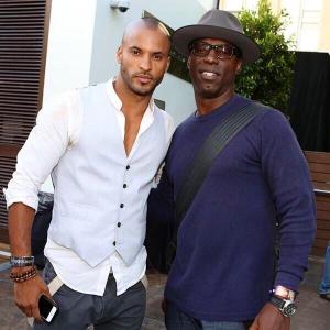 Ricky Whittle and Isaiah Washington at Warner Bros San Diego comic con party