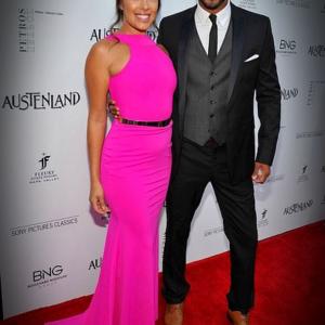 Austenland premiere red carpet arrivals Sandra Hinojosa and Ricky Whittle
