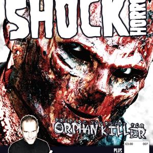The Orphan Killer on the Cover of Shock Horror Magazine UK Creator Matt Farnsworth interviewed inside the magazine
